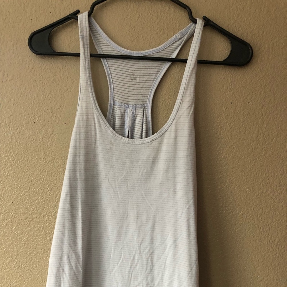 Lululemon light blue tie back top